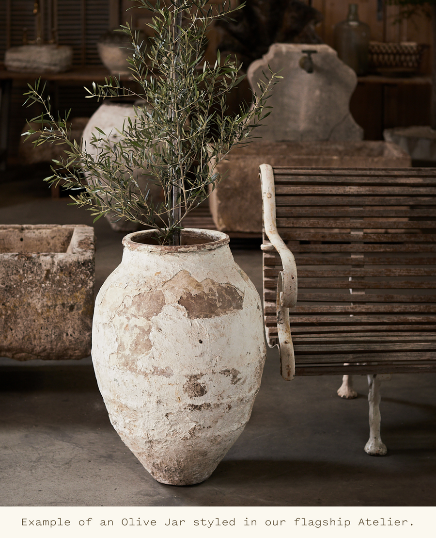 Antique Olive Jar from Turkey made of Ceramic