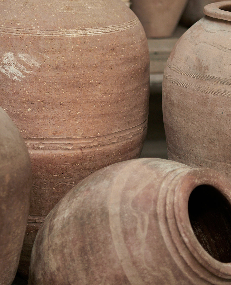 Vintage Olive Jar - Terra Cotta from Turkey made of Ceramic