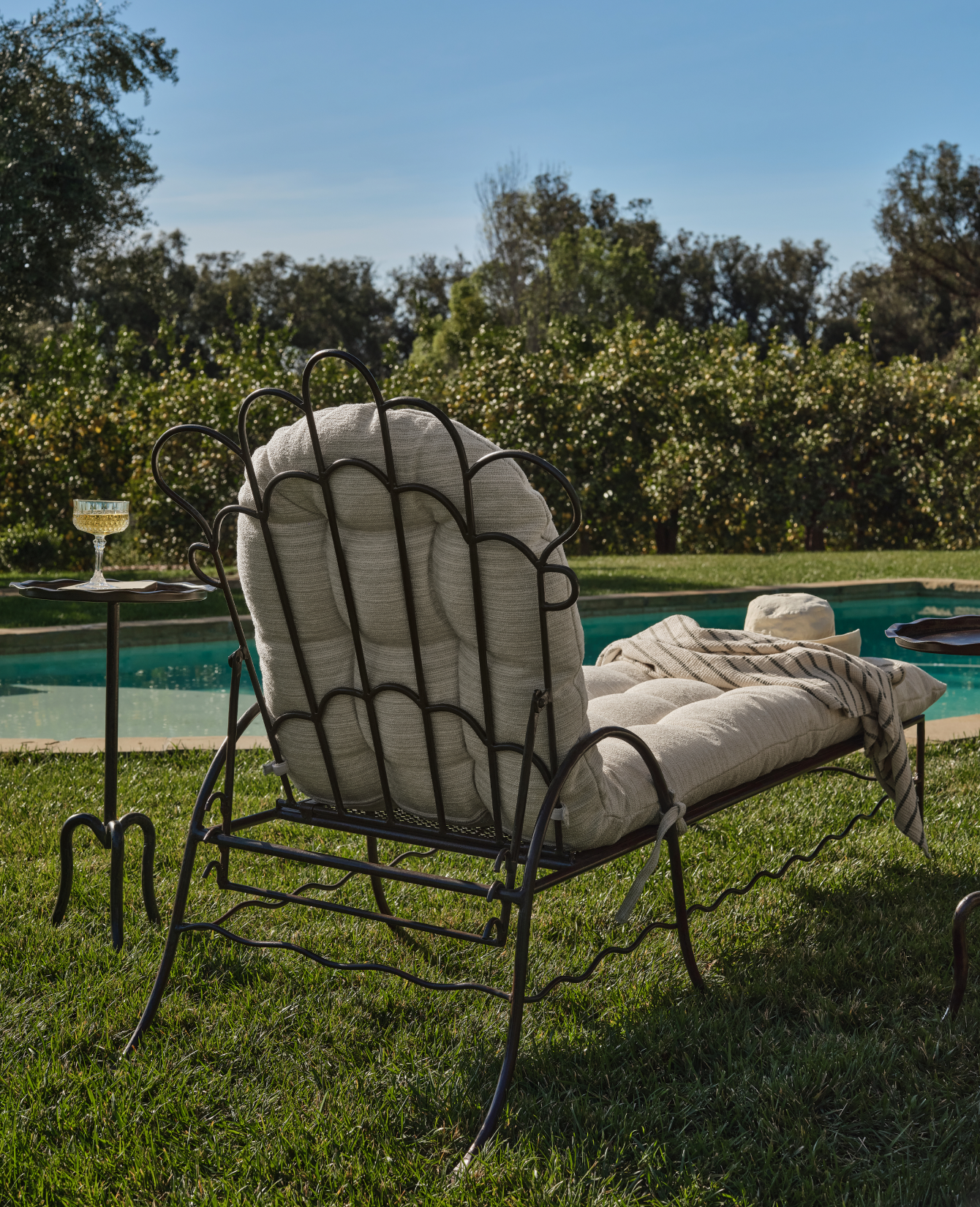 Ophelia Sun Lounger - Creme