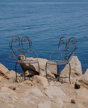 Metal Face Chair - Hers