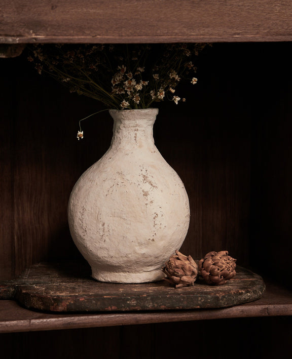 Paper Mache Vase - Bulb