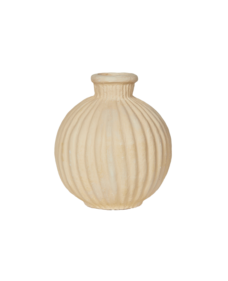 Paper Mache Vase - Garlic
