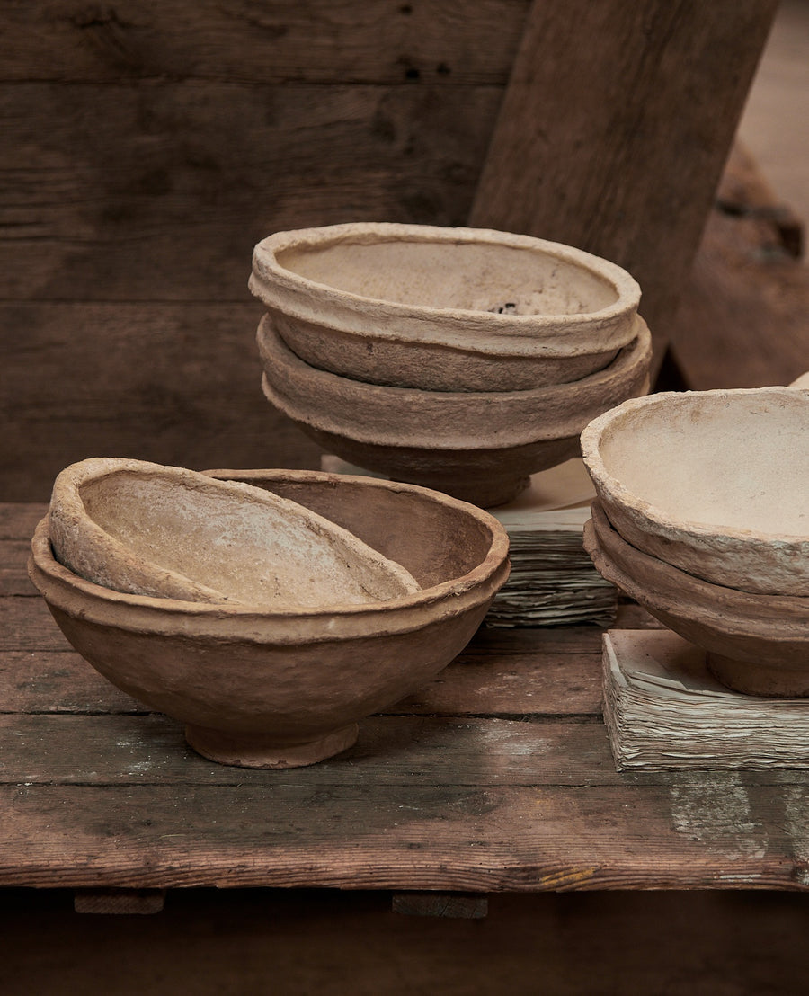 Vintage Paper Mache Bowl from India made of Paper Mache