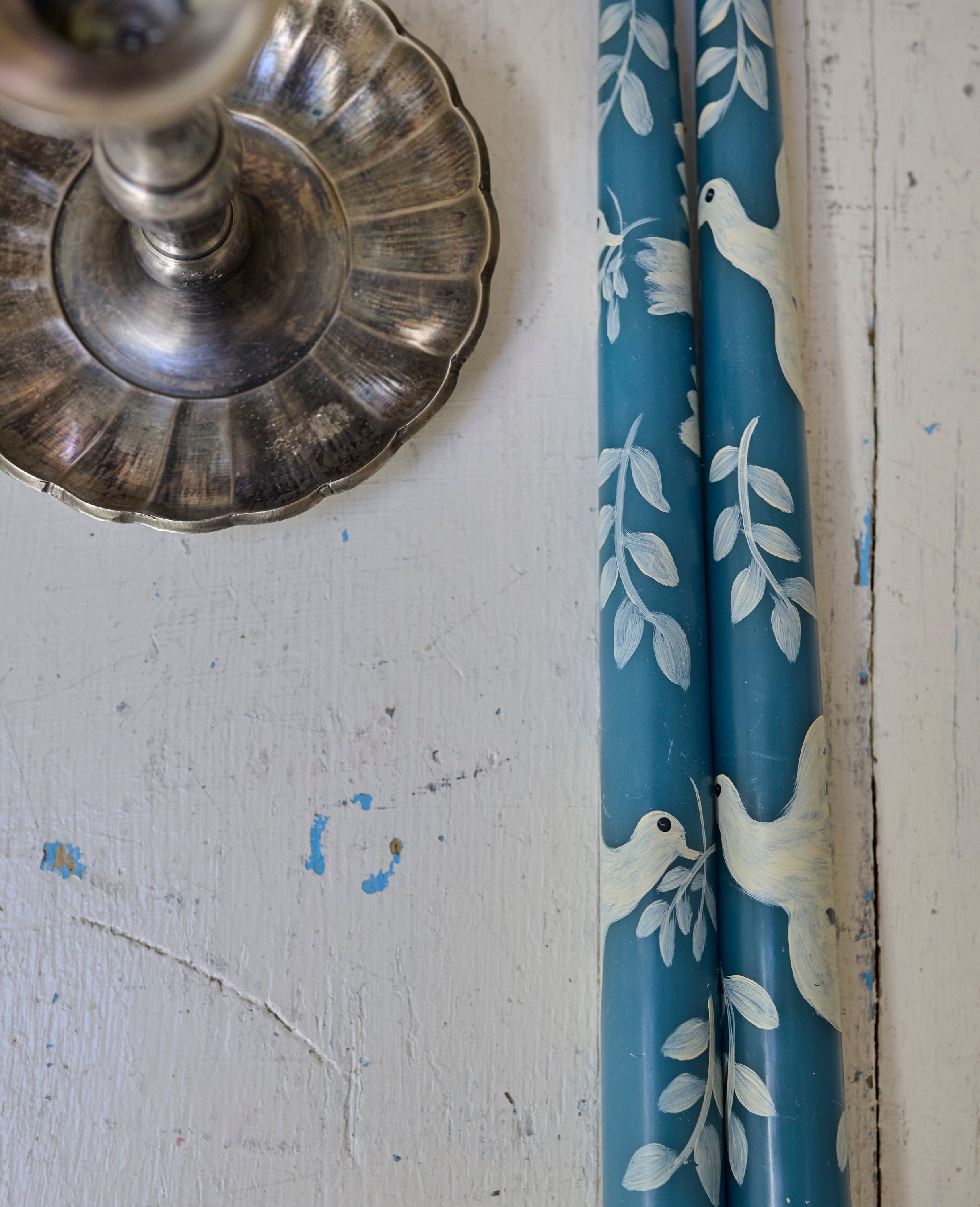 Peace Dove Taper Candle