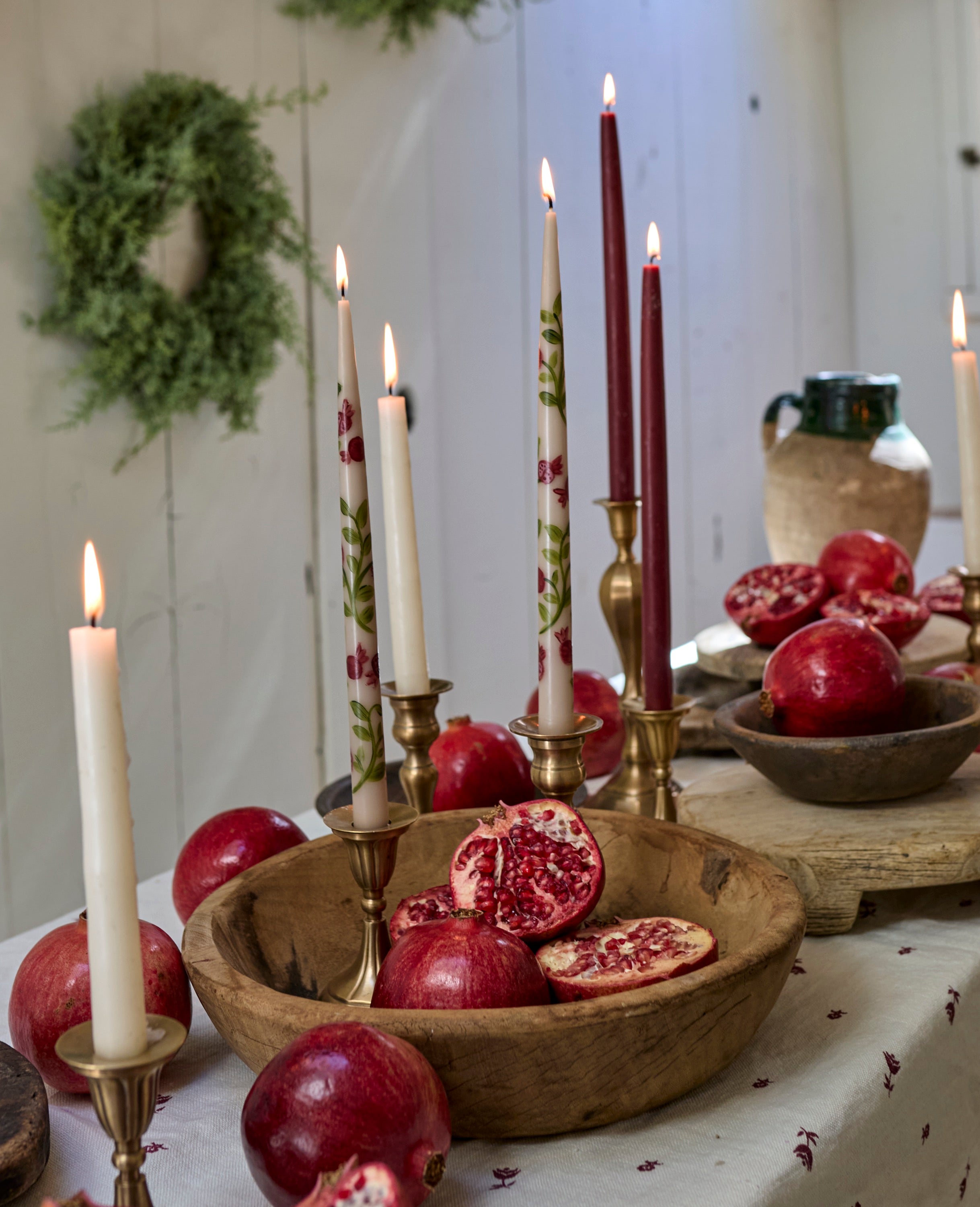 Pomegranate Taper Candle
