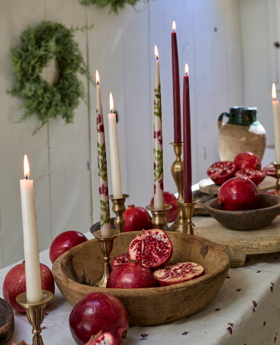 Pomegranate Taper Candle
