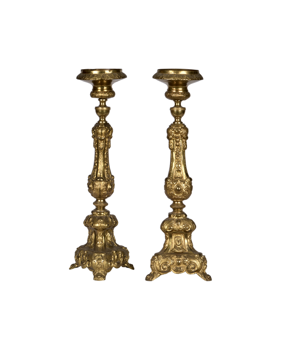 Church Candlestick - Brass