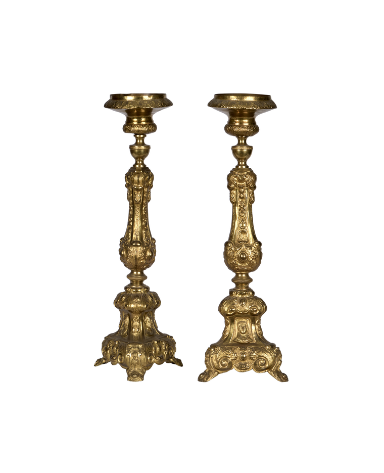 Church Candlestick - Brass