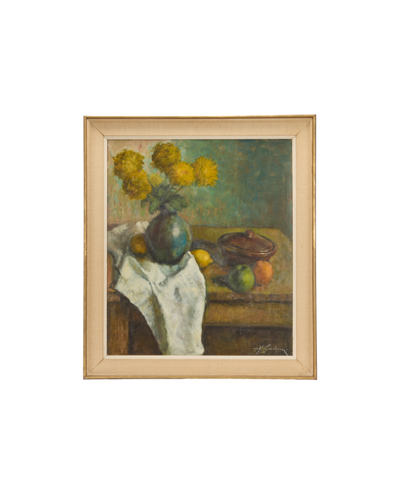 Still Life Painting - Golden Bloom