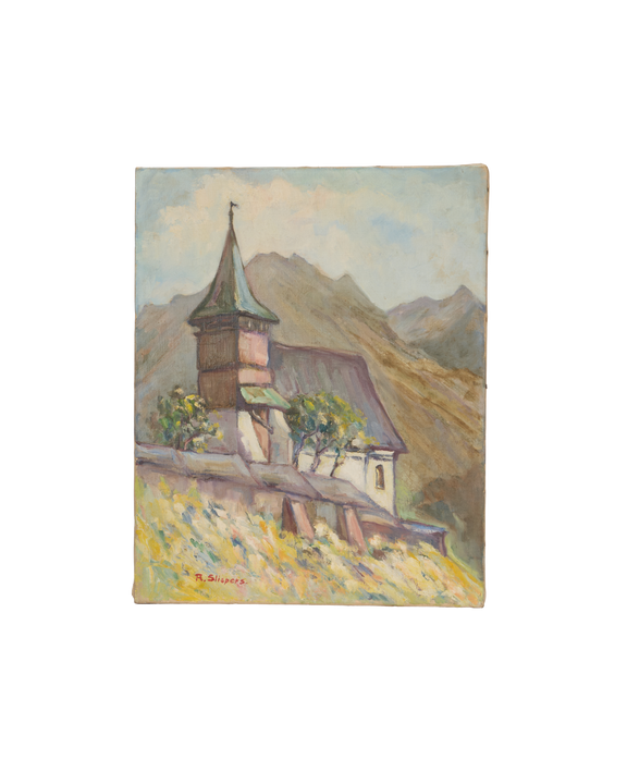 Landscape Painting - Devotion in Ochre