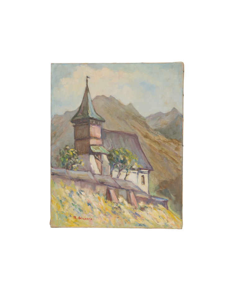 Landscape Painting - Devotion in Ochre