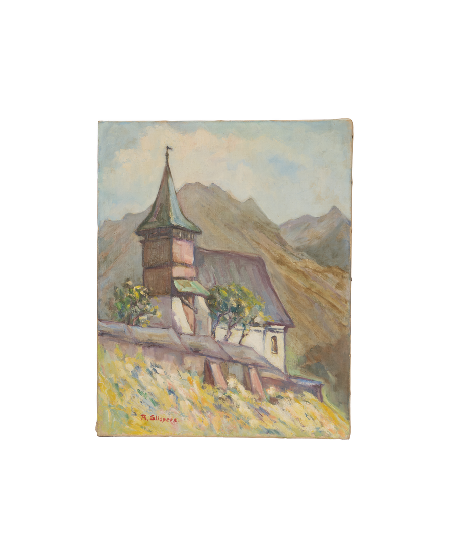 Landscape Painting - Devotion in Ochre