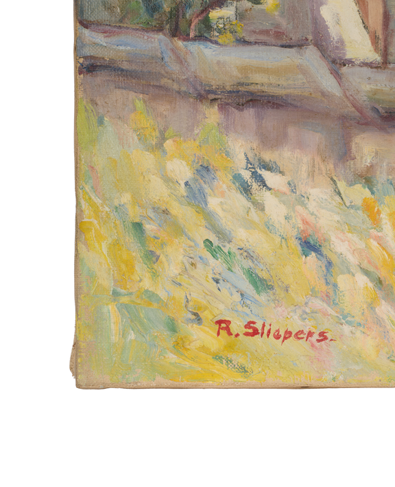 Landscape Painting - Devotion in Ochre