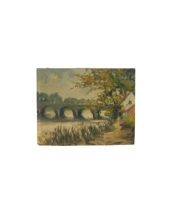 Landscape Painting - Bridge Over Water