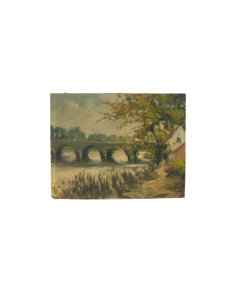 Landscape Painting - Bridge Over Water