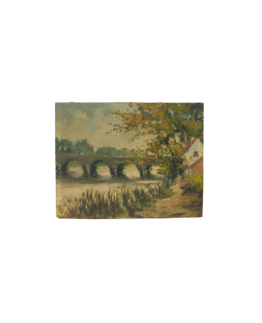 Landscape Painting - Bridge Over Water