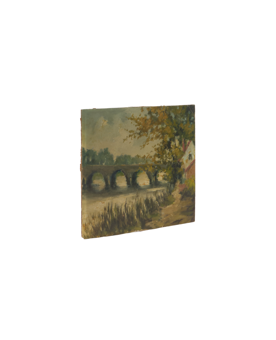 Landscape Painting - Bridge Over Water