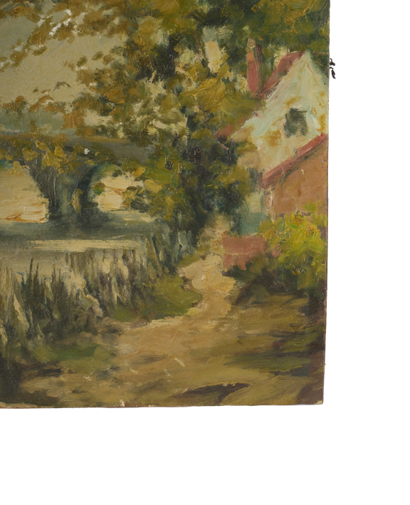Landscape Painting - Bridge Over Water