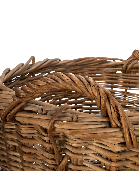 French Laundry Basket - Round