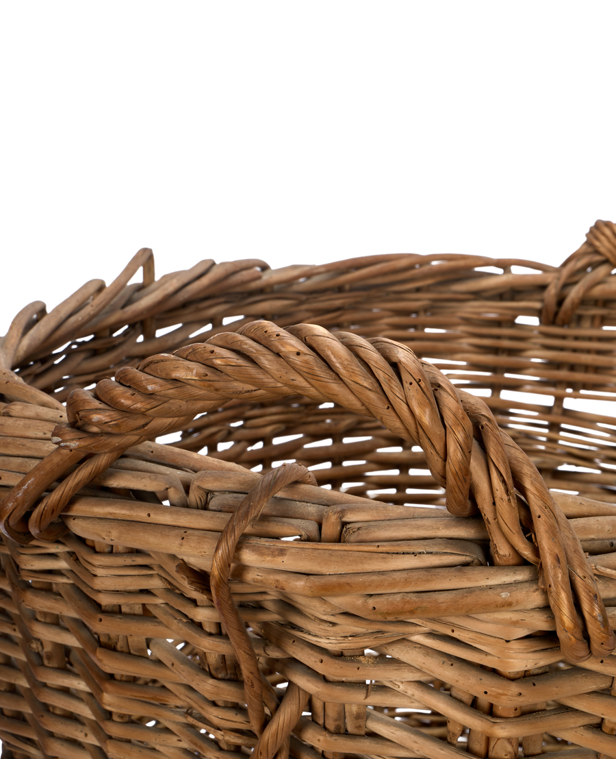French Laundry Basket - Round