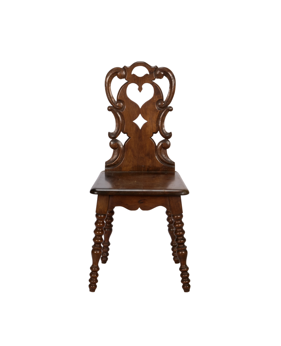 Vintage Ornamental Chair from France made of Wood