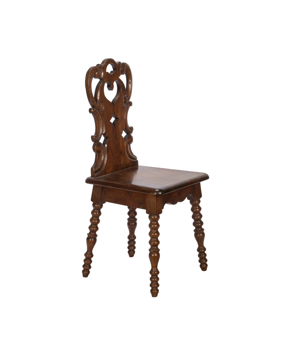 Vintage Ornamental Chair from France made of Wood