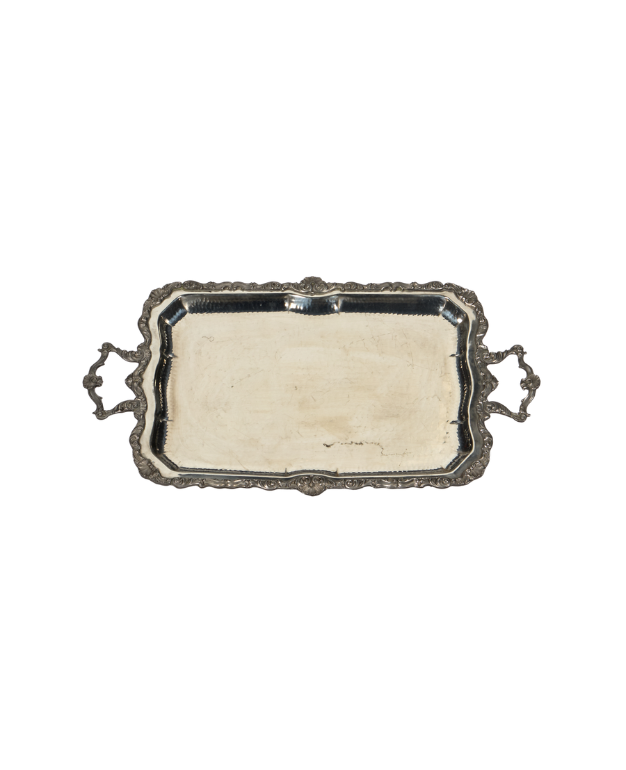 Vintage Silver Tray from France made of Metal