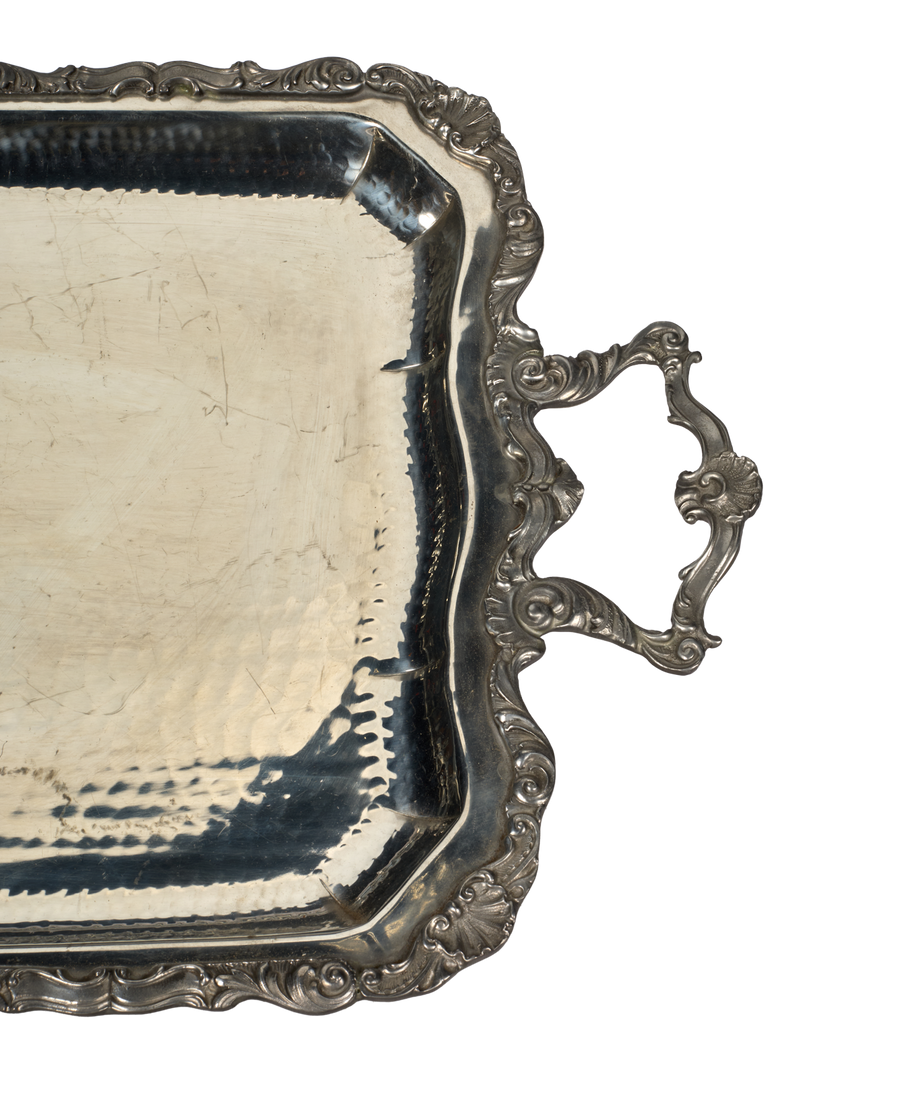 Vintage Silver Tray from France made of Metal