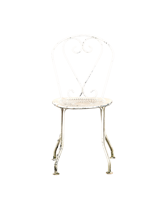 Heart Garden Chair - White
