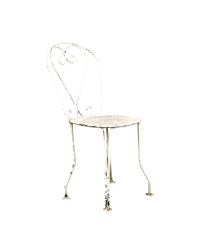 Heart Garden Chair - White