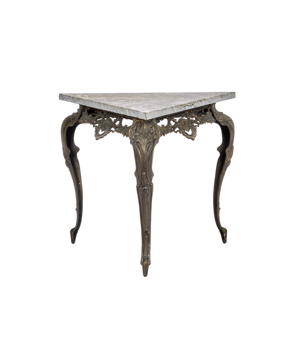 Triangle Marble Display Table