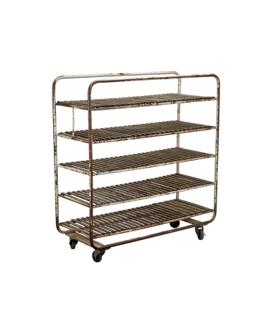 Vintage Bakers Rolling Rack from France made of Metal