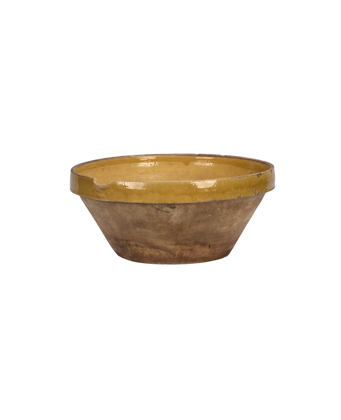 Serving Bowl - Yellow Ochre Glaze