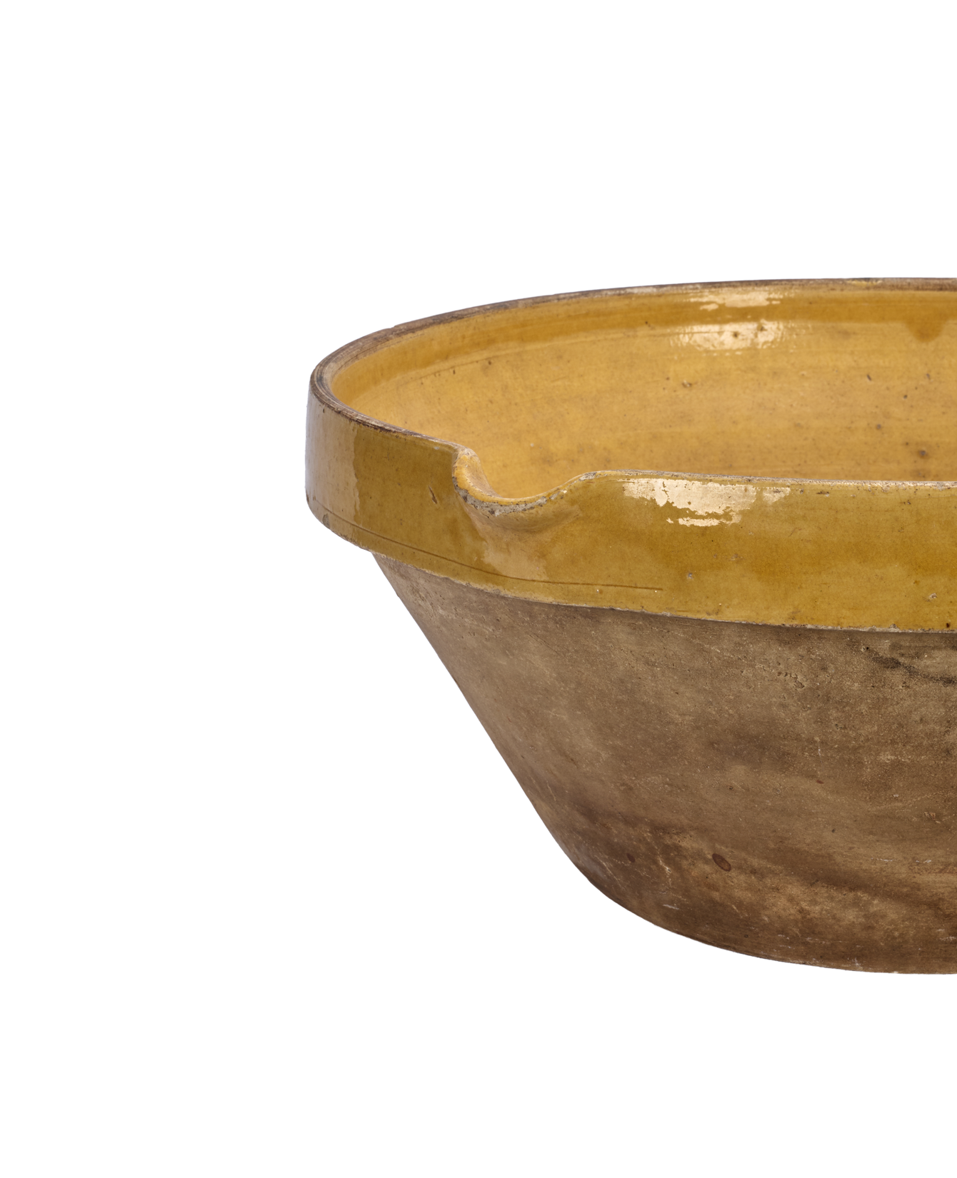 Serving Bowl - Yellow Ochre Glaze