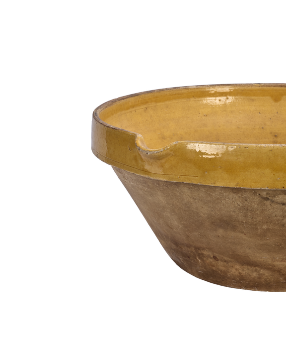 Serving Bowl - Yellow Ochre Glaze