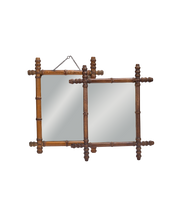 Faux Bamboo Mirror