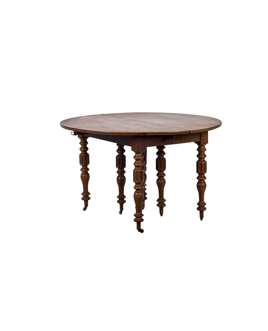 Turned Leg Drop Leaf Table