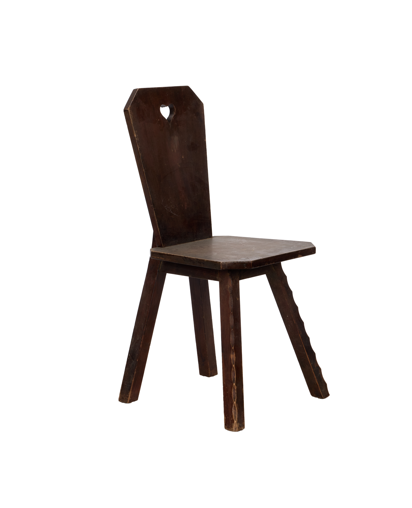Solid Back Heart Chair