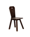 Solid Back Heart Chair