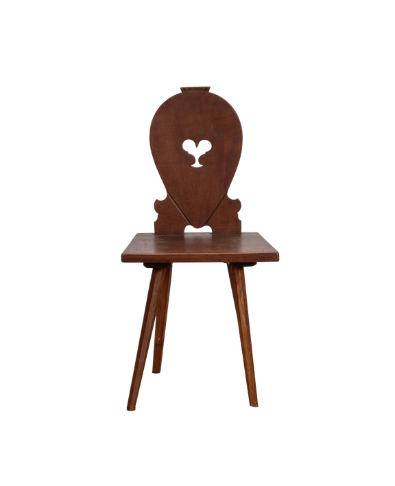 Curved Back Heart Chair