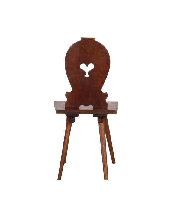Curved Back Heart Chair