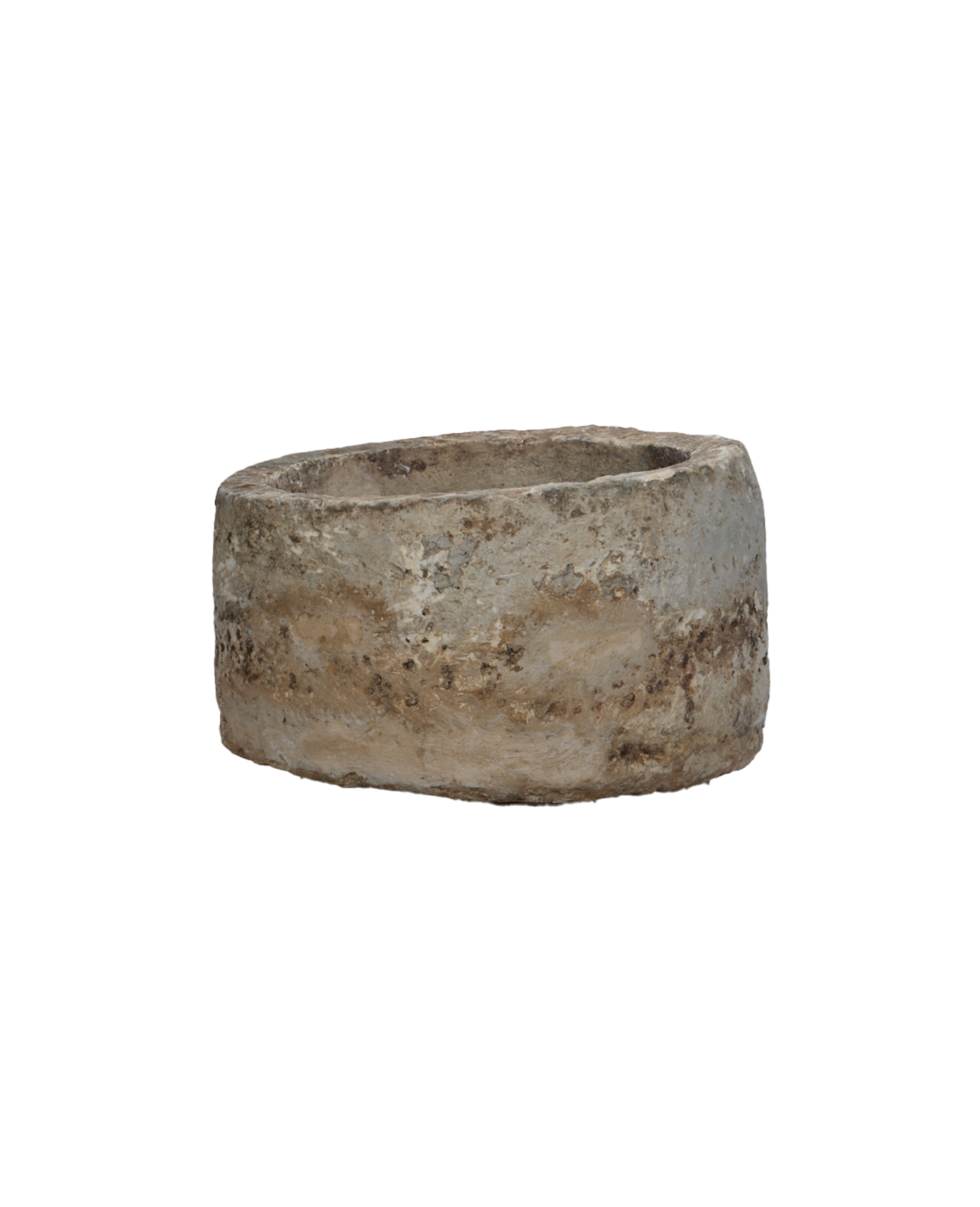 Vintage Limestone Trough - Round from Indonesia - Planters, Fountains, & Water Features