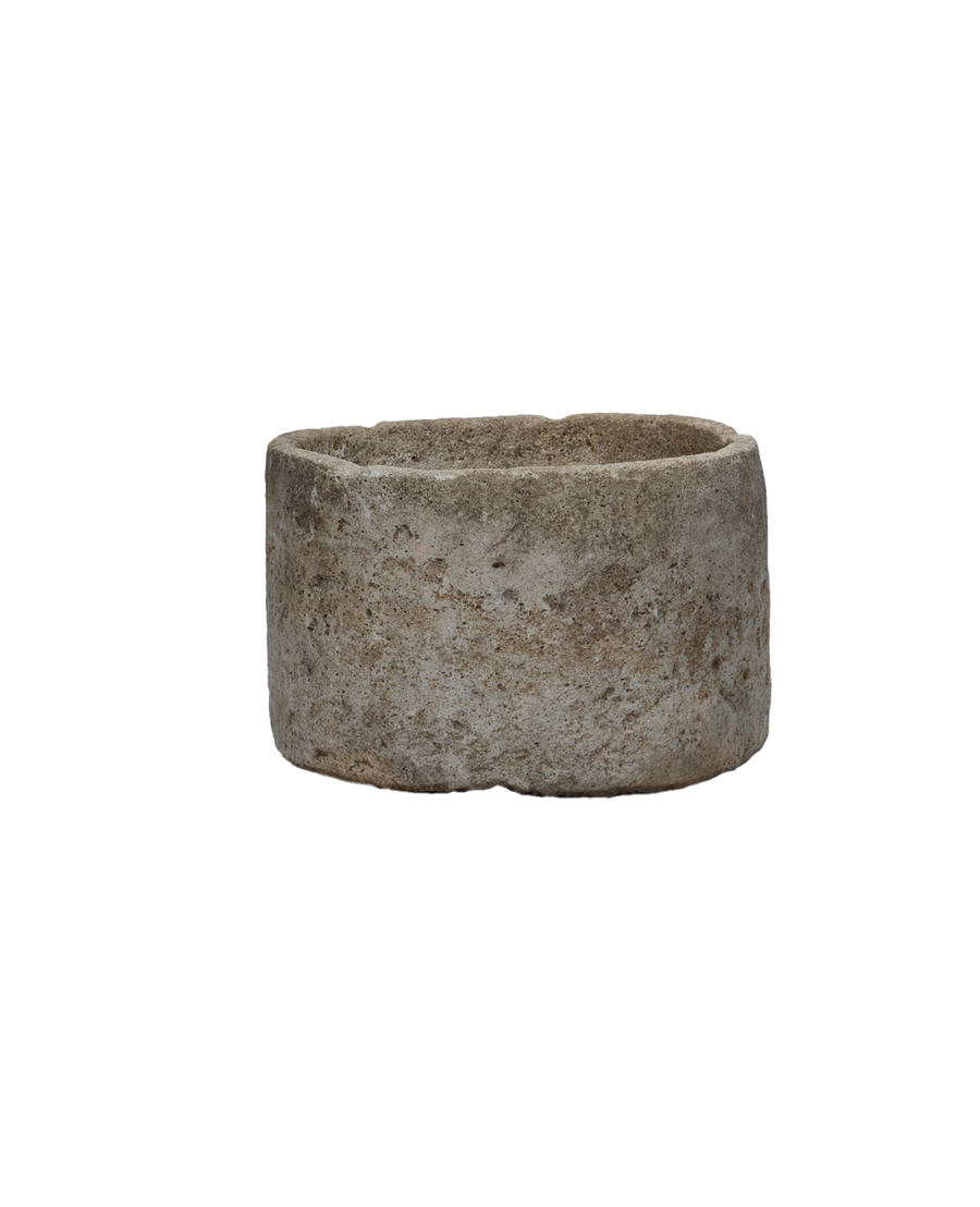 Vintage Limestone Trough - Round from Indonesia - Planters, Fountains, & Water Features