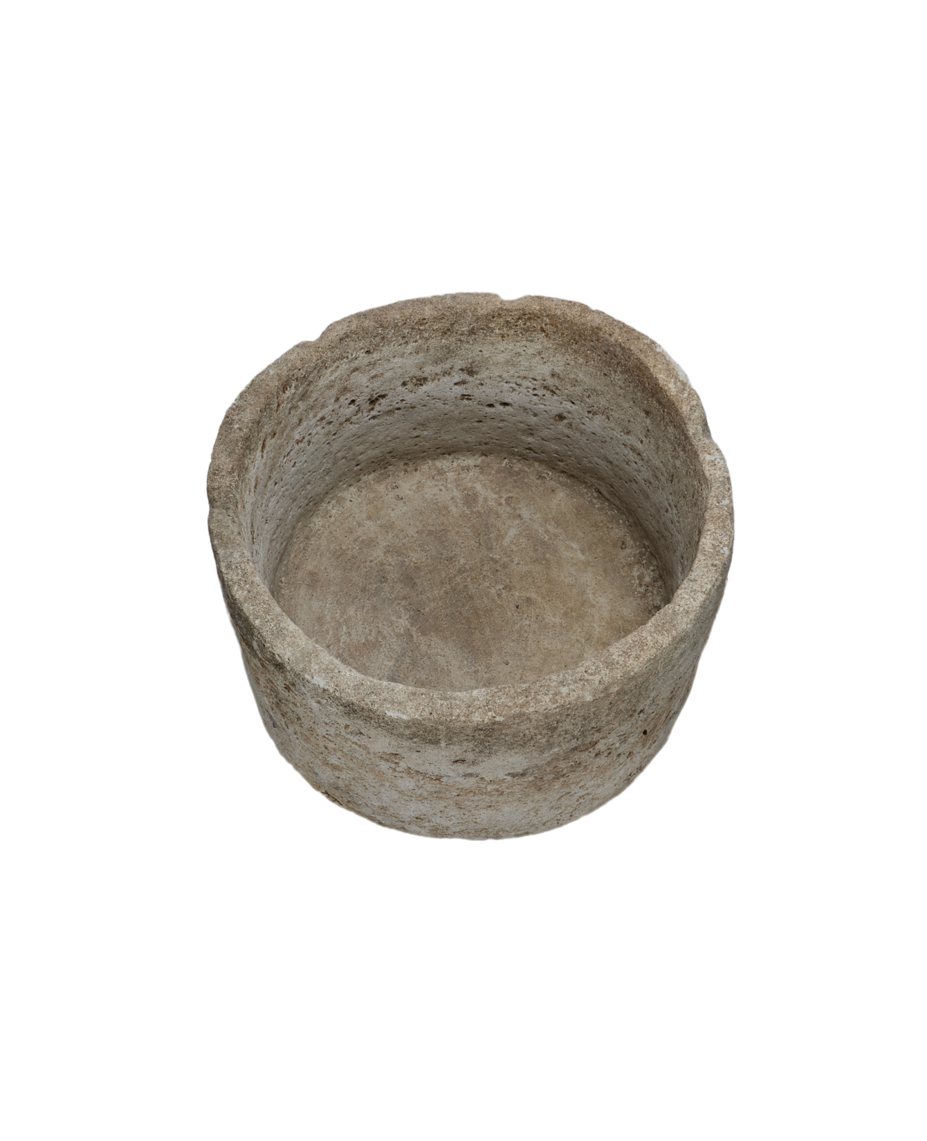 Vintage Limestone Trough - Round from Indonesia - Planters, Fountains, & Water Features