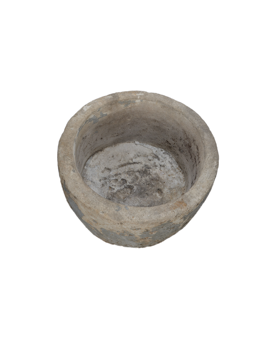 Vintage Limestone Trough - Round from Indonesia - Planters, Fountains, & Water Features