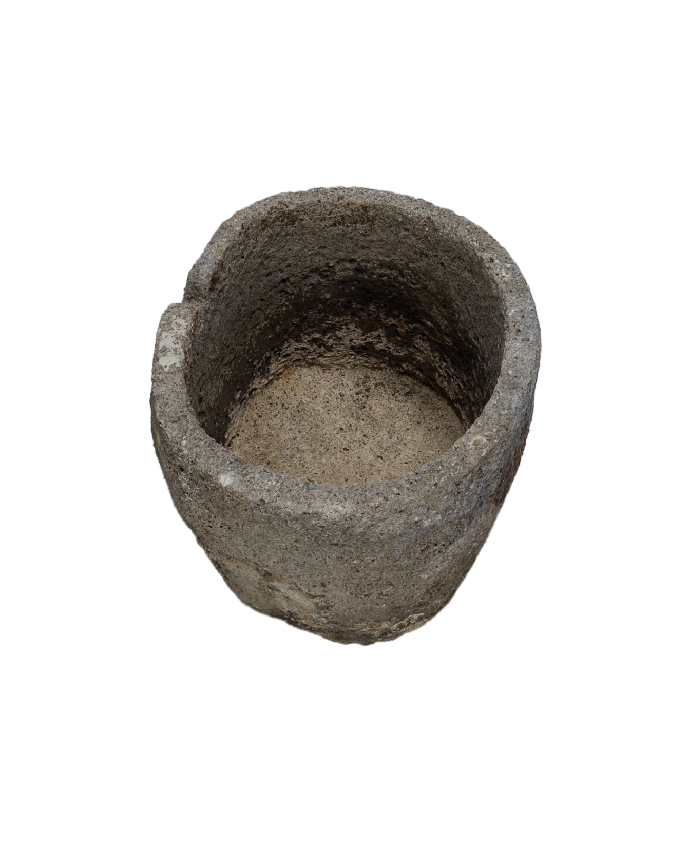 Vintage Limestone Trough - Round from Indonesia - Planters, Fountains, & Water Features
