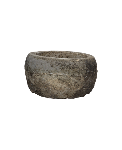 Vintage Limestone Trough - Round from Indonesia - Planters, Fountains, & Water Features