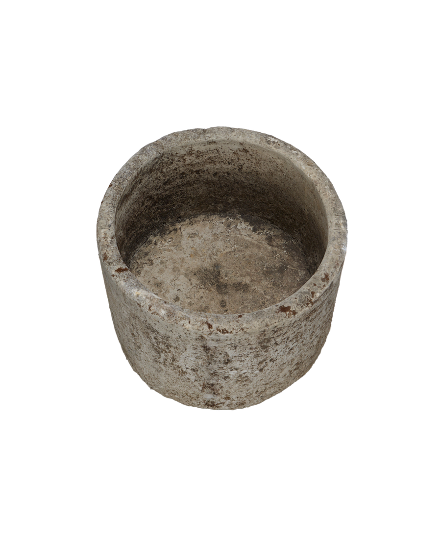 Vintage Limestone Trough - Round from Indonesia - Planters, Fountains, & Water Features
