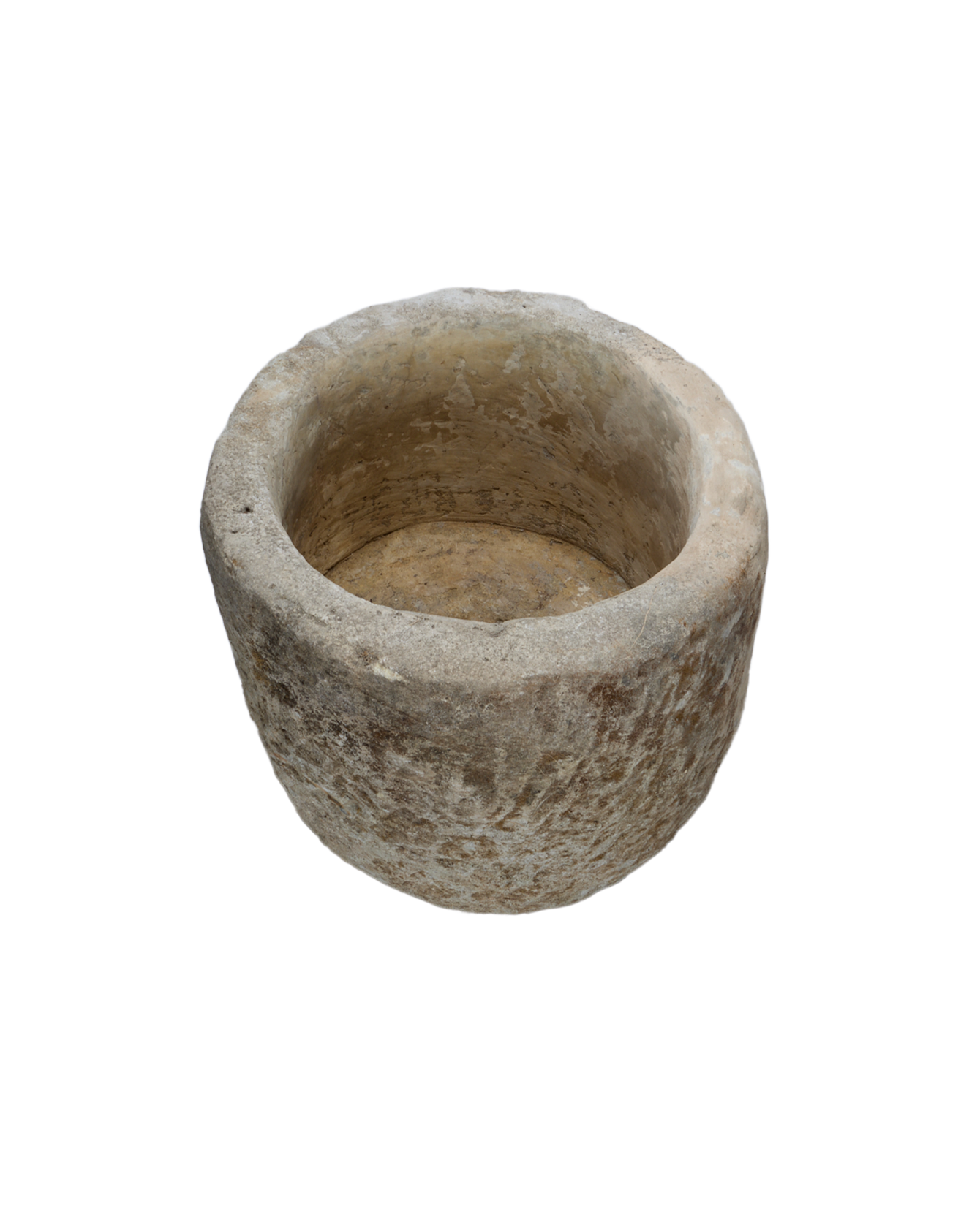 Vintage Limestone Trough - Round from Indonesia - Planters, Fountains, & Water Features