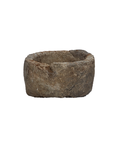 Vintage Limestone Trough - Round from Indonesia - Planters, Fountains, & Water Features